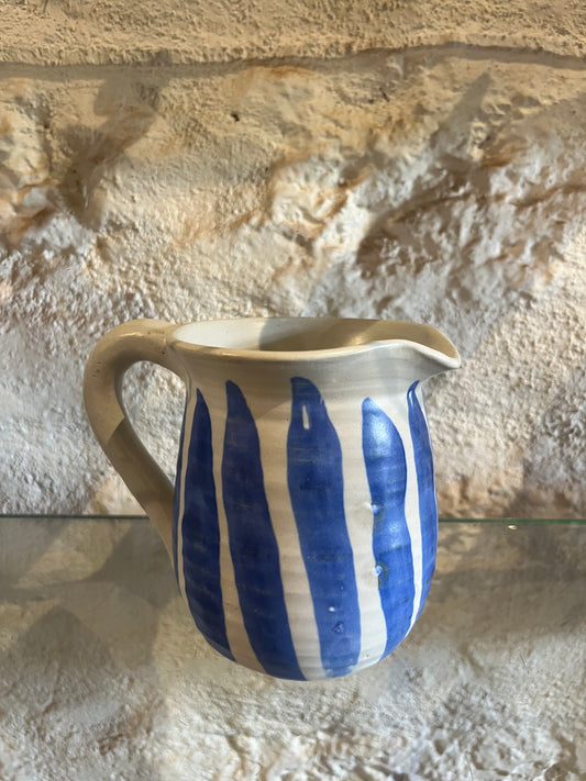 Blue and Offwhite Jug