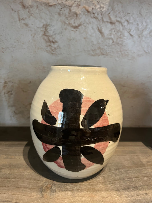 Black Print Vase