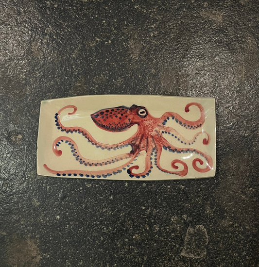 Red Octopus Platter